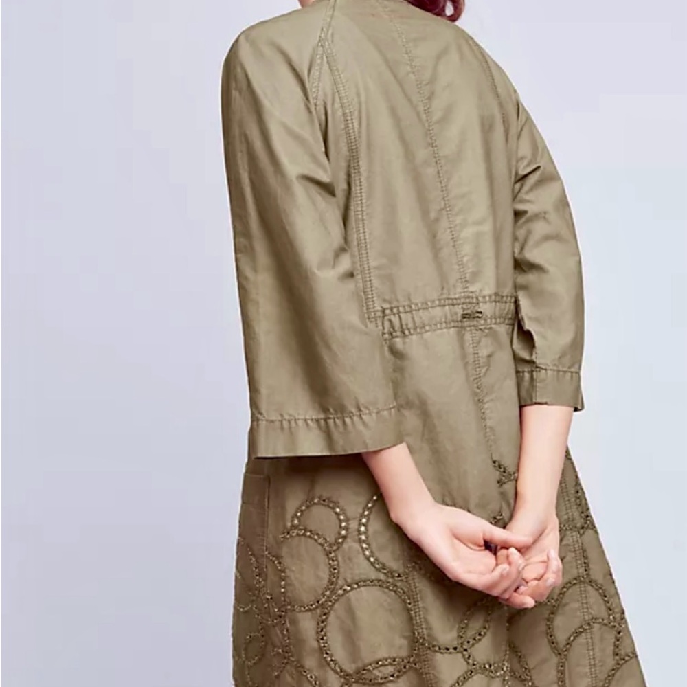 Anthropologie Hei Hei - Moss Scalloped Anorak Jacket - XS (adjustable waist) - Picture 6 of 13